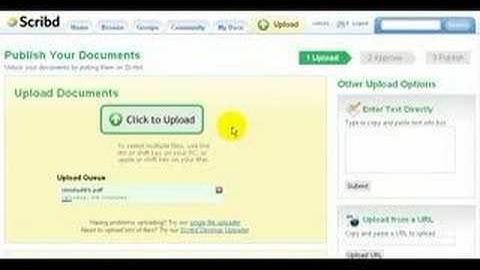 Publicar documentos con Scribd