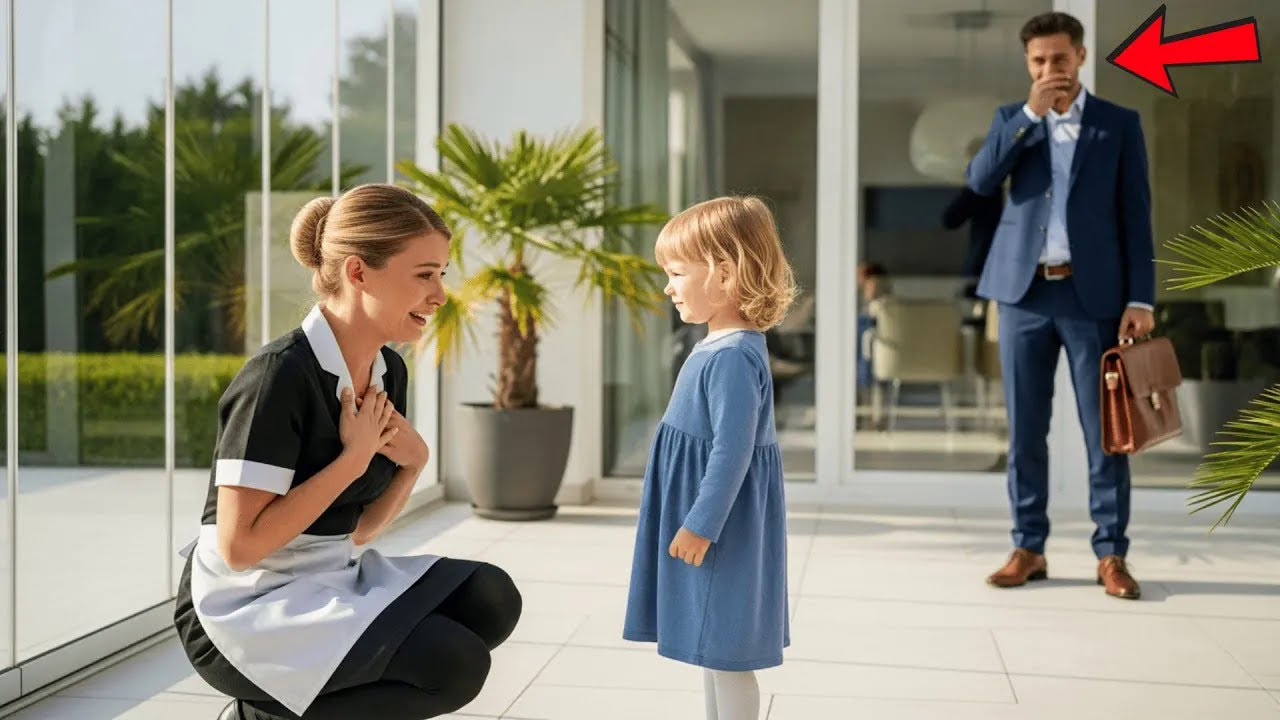 Als Das Kindermädchen Ging, Ließ Die Putzfrau Das Stumme Mädchen Flüstern — Millionär War Gerührt