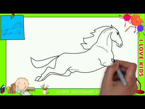 como desenhar um cavalo infantil