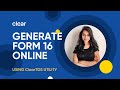 Know how to generate form 16 online  generate form 16 tds certificate online