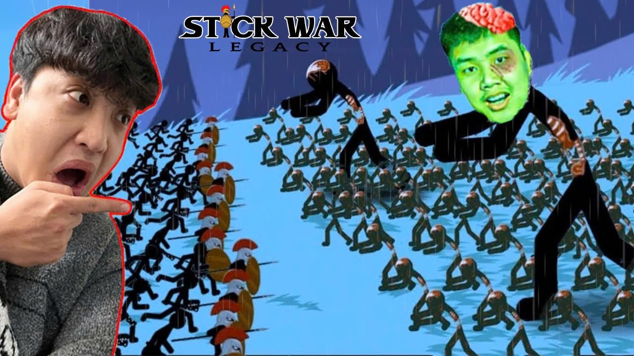 Tiêu Diệt ZOMBIE Trong STICK WAR LEGACY | Bun Lần Đầu Chiến Đấu Map Vô Tận Xác Sống