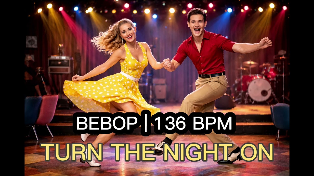 🎶 Turn the Night On | Disco Bebop | 136 BPM | Ballroom Dance Practice Music