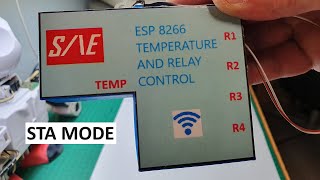 ESP8266 TEMPERATURE AND 4 RELAY CONTROL STA MODE mDNS ARDUINO APP INVENTOR