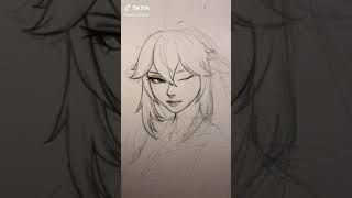 drawing yae miko (but this happened)