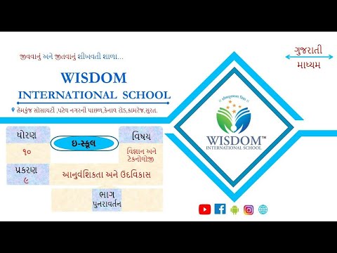 ધોરણ -૧૦ | વિજ્ઞાન & ટેકનોલોજી | પ્ર - ૯ | પુનરાવર્તન