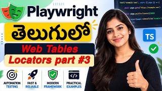 Playwright Table Locators Explained | Find Data in Web Tables _ part #3