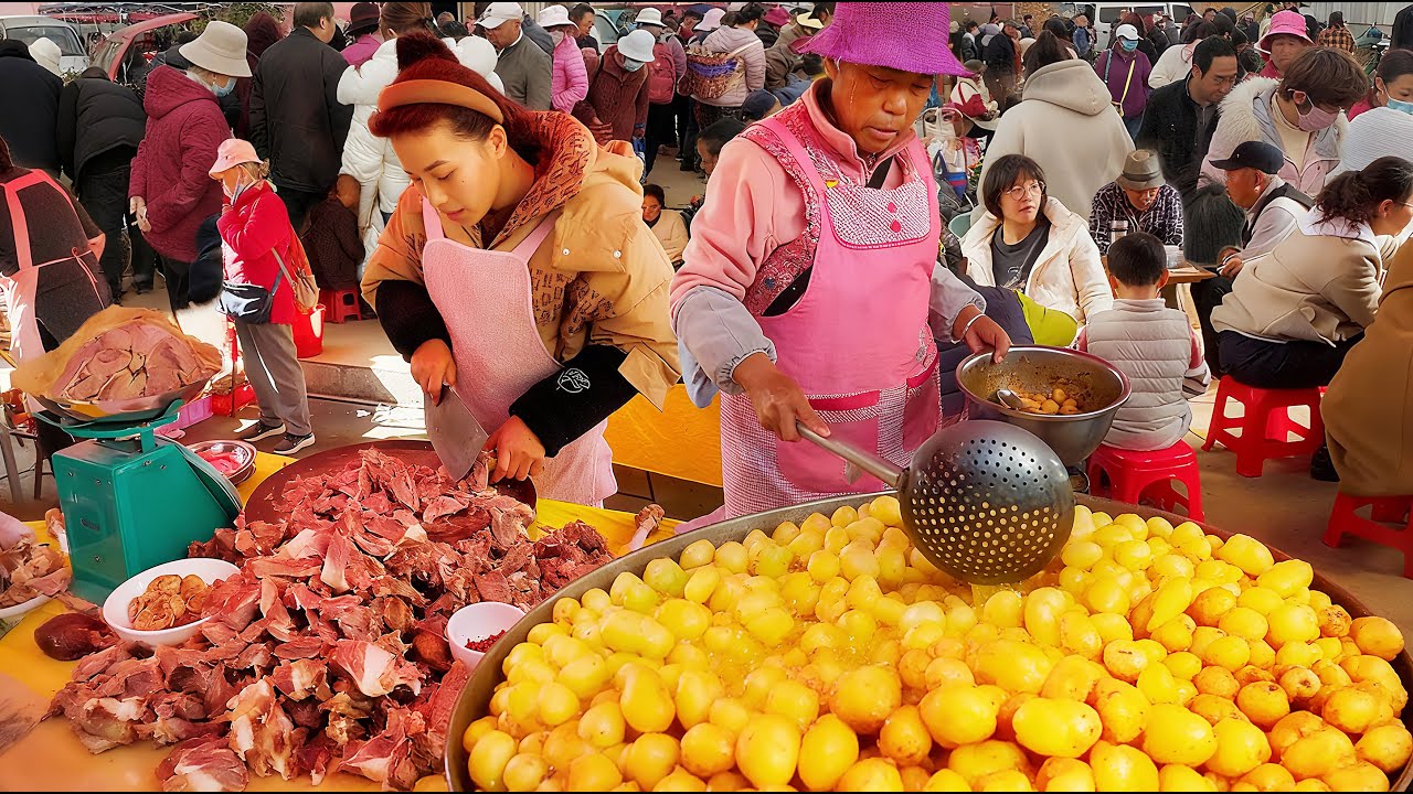 Путешествие в 1990-е! Посещение рынка Лонг-стрит в Куньмине, Китай