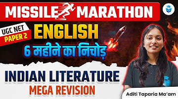 UGC NET English Literature Marathon 2024 | Indian Literature Complete Revision | Aditi Taparia