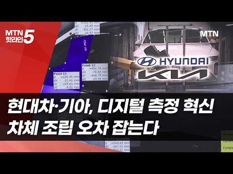 현대차·기아, 디지털 측정 <strong>혁신</strong>…차체 조립 오차 잡는다 [기술, 다시 공장⑧] / 머니투데이방송 (뉴스)