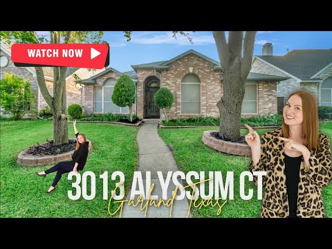 3013 ALYSSUM CT, Garland, TX home video tour