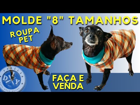 Pet/Dog Clothing Pattern - 8 Sizes - Make and Sell - DIY Family