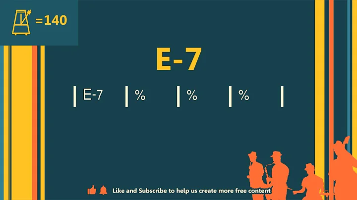 Em7 (140 bpm) Jazz Backing Track / Single Chord Vamp Play Along