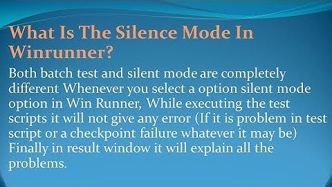 WinRunner Interview Questions and Answers for freshers and experienced– Part 8