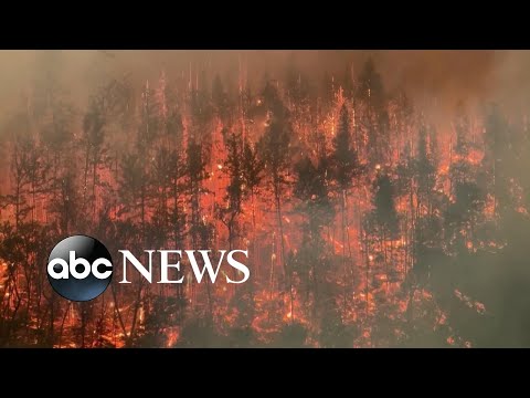 Wildfire spreads in northern California