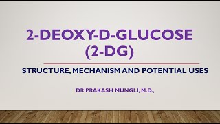 2-Deoxy-D-Glucose/Anti-COVID drug/Anti-Cancer drug/PET scan imaging