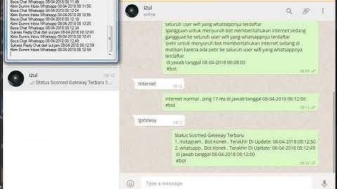 Whatsapp Bot and Mikrotik - H.Z NET VIDEO