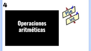 4. Pseint. Operaciones aritméticas