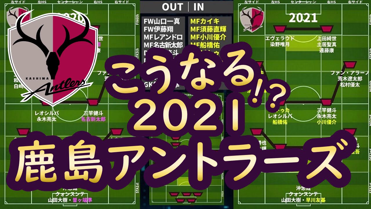 鹿島アントラーズ移籍動向特別編 21シーズン Mfピトゥカ Mfカイキはどこに入る ザーゴ流スカッドはどうなる Youtube