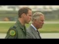 Prince William takes Prince Charles to work