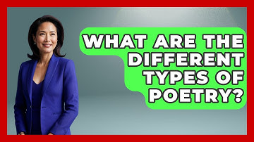 What Are The Different Types Of Poetry? - The Language Library