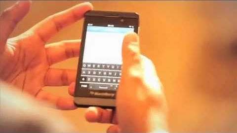 BlackBerry 10 gestures demo
