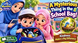 The Little Bird in the School Bag 🐦🎒 | Islamic Kids Story| Ayesha & Abdullah |Little Muslims Stories