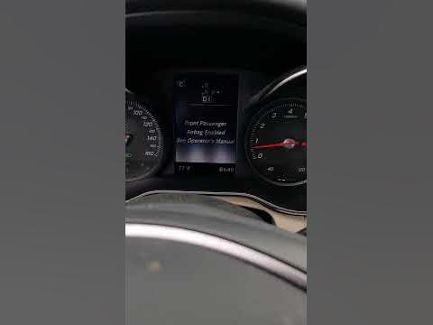 Passenger Airbag light mercedes benz - YouTube