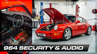 Classic Porsche 964 Car Audio Security Alarm Tracker Upgrade