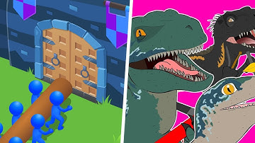 Jurassic History Raid vs Idle Battering Ram: Castle Sie - Android Walkthrough Gameplay (Part 1)