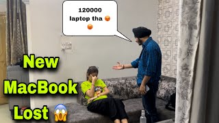 New Macbook Lost 😱😭 Prank On Prabh || 120000 Laptop Tha 😡 || Prabh & Rashi