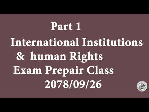 Human right part 1 Latest Class