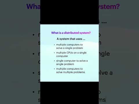 What is a distributed system #distributedsystems #coding #code #golang # #distributedsystems