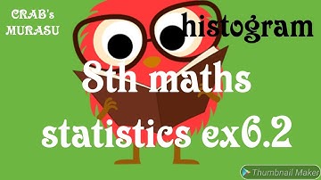 8th maths statistics ex 6.2 full sums State board revised syllabus/Histogram and frequency polygon