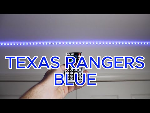 How to make TEXAS RANGERS BLUE on LED light strips!