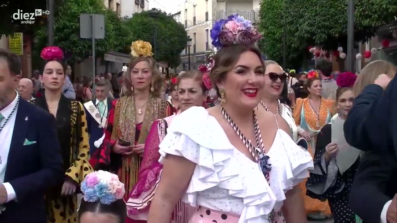 OFRENDA DE FLORES JUEVES DE ROMERÍA ANDÚJAR 27 04 23