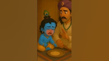 Thakur ji ne mirchi kha li 🌶 😅😂@BhaktiPath‬ #animation #krishna #radha #indreshji #funny