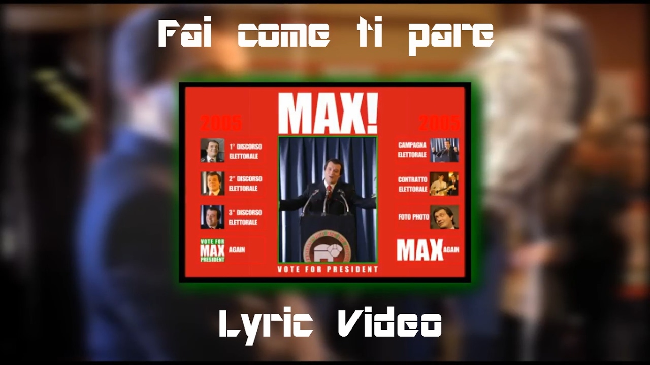 fai come ti pare max pezzali fai come ti pare max pezzali