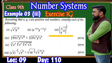 Rs Aggarwal Class 9 Exercise 1G Example 3 iii | Assuming that x y z are positive real Numbers