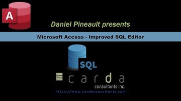 Microsoft Access - Improved SQL Editor