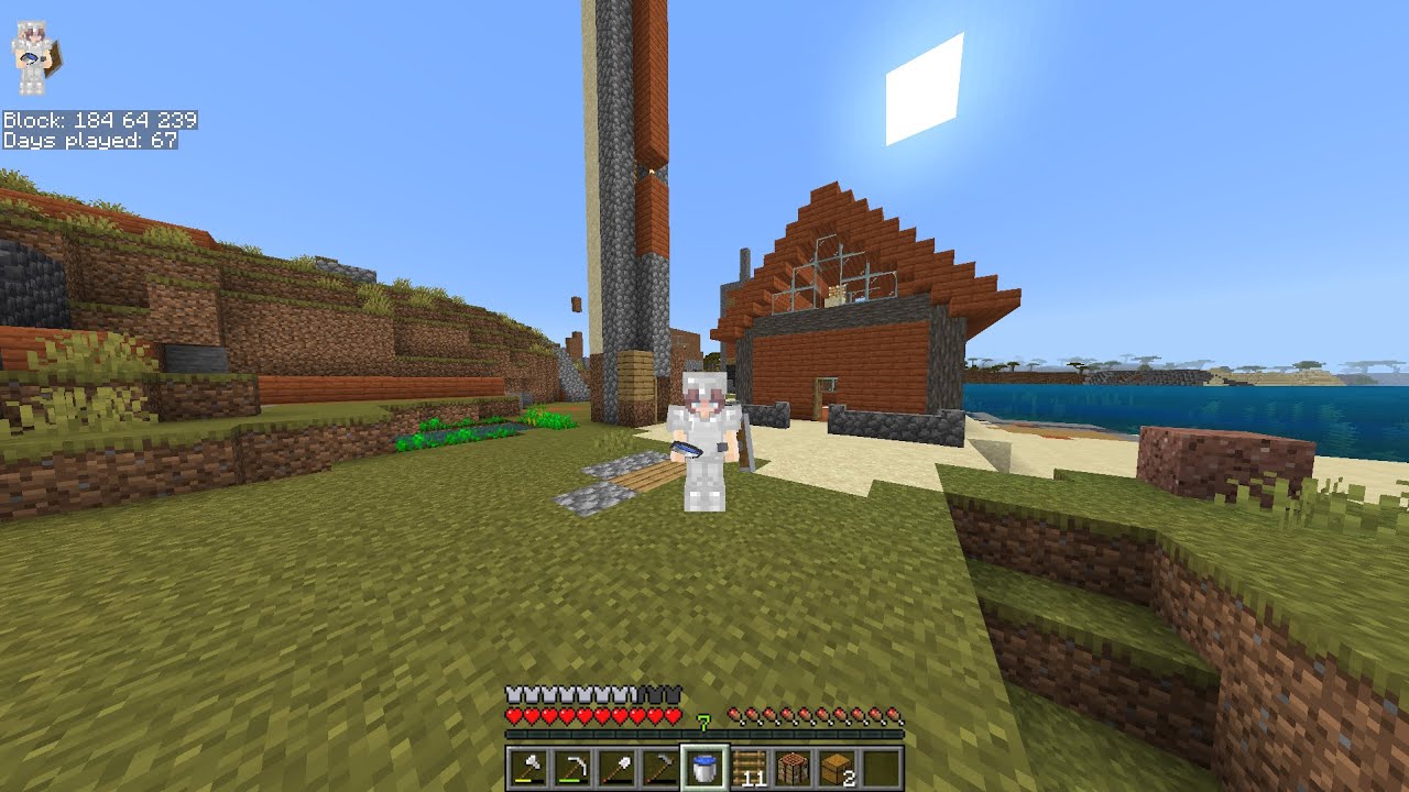 Minecraft Survival Lets Play Episode 6: Building My New Base - YouTube