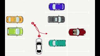 Парковка на автостоянке задним ходом - 2 часть