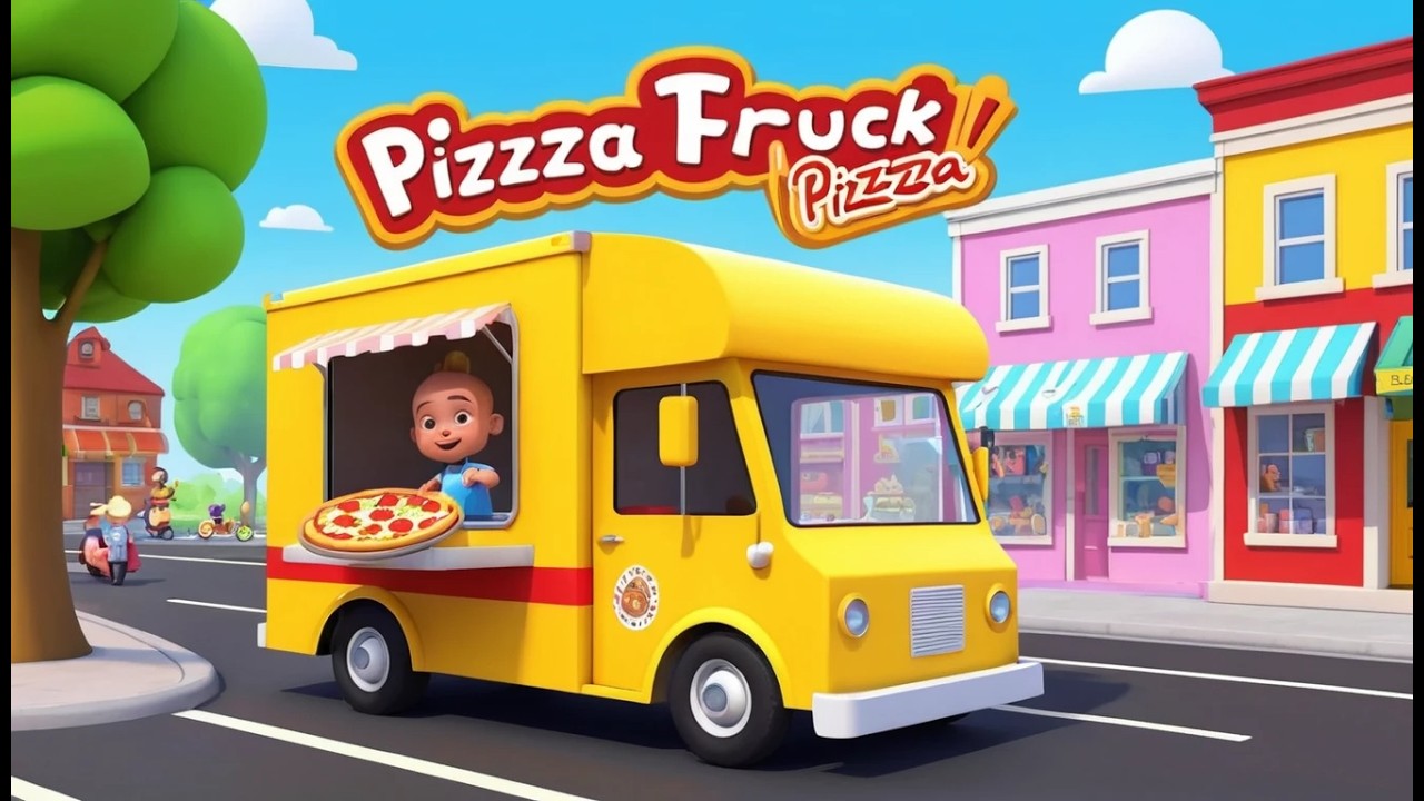 Фургон с пиццей сигналит 🚚