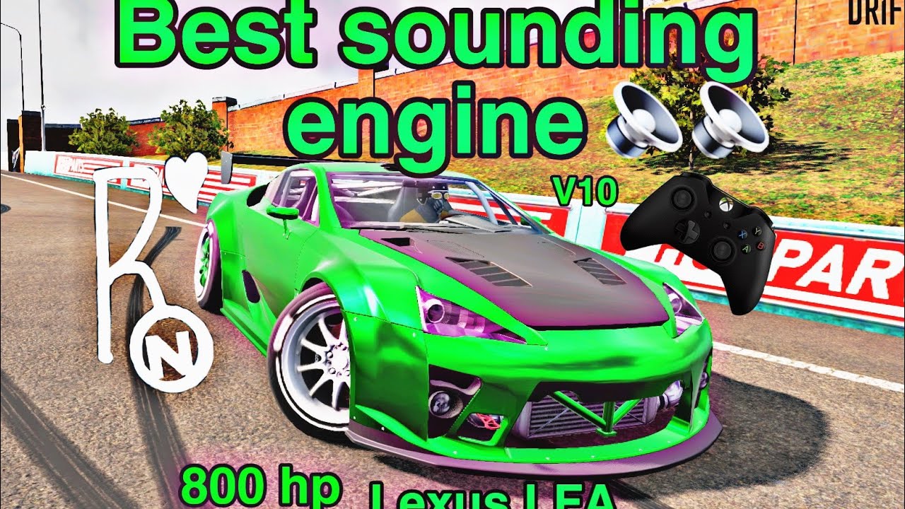 No steering assist With controller Lexus LFA side ways CarX drift