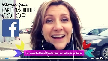 Change Your Video Caption Subtitle Color On *Facebook