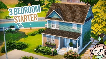 3 Bedroom Starter (Base Game) || The Sims 4 Speed Build 🏡