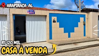 CASA À VENDA EM ARAPIRACA ALAGOAS $120MIL 