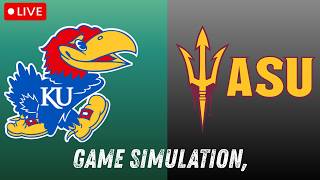 Kansas Jayhawks vs Arizona State | LIVE Gameplay Simulation | NCAA Regular Season 2026