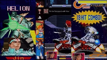 Cyberbots 18 Hit Combo Methods To the Scrapyard with You Trophy Capcom Fighting Collection