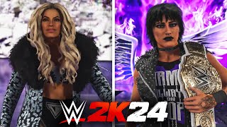 Trish Stratus vs Rhea Ripley SPECTATOR MODE | WWE 2K24