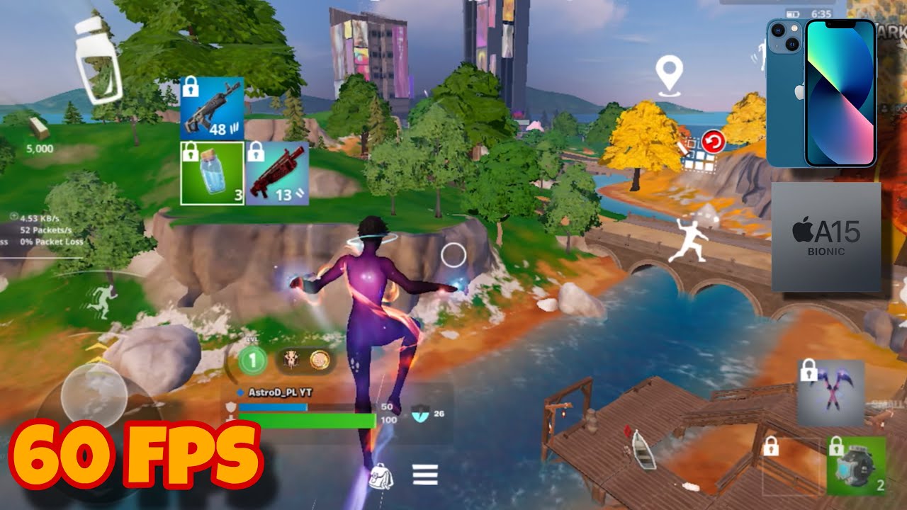 Fortnite Mobile 60FPS – Blitz Royale Gameplay on iPhone 13 Mini